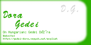 dora gedei business card